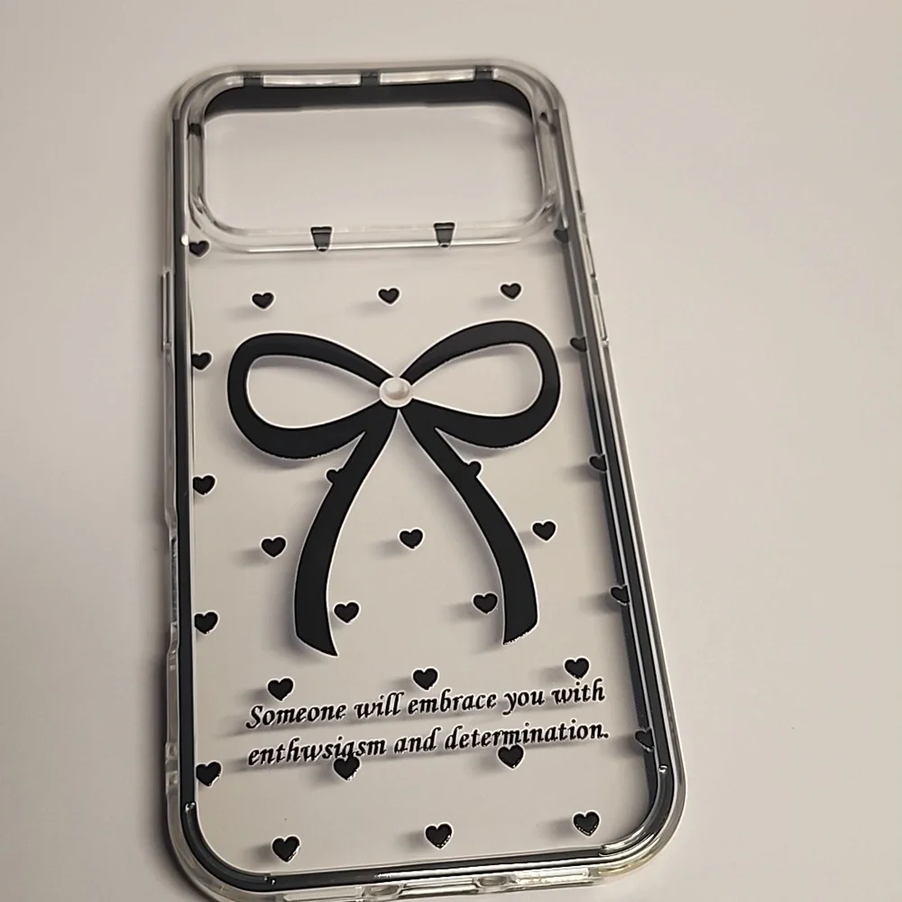 Brand new Apple IPhone 17 Pro Max Bow Silicone Phone case